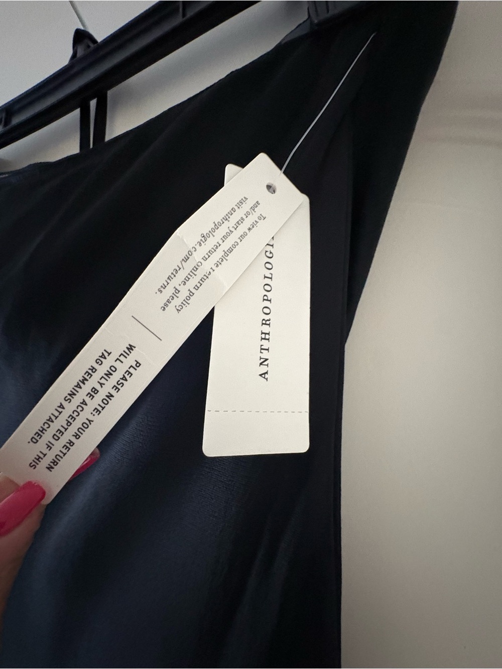 Anthropologie XXS/00 NWT Tilda Black Slip Dress - Picture 3 of 12